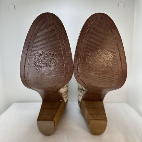 Vince Camuto Famhida Ankle Boots Bootie Womens Sz 10M/42 Faux Snakeskin Leather - Picture 7 of 12